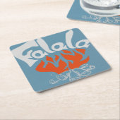 FaLaLa Rechteckiger Pappuntersetzer (angewinkelt)