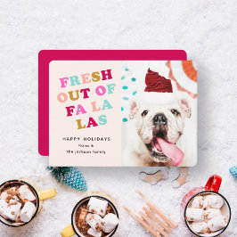 Falala | Retro Christmas Holiday Pet Hund Katze Fo Feiertagskarte