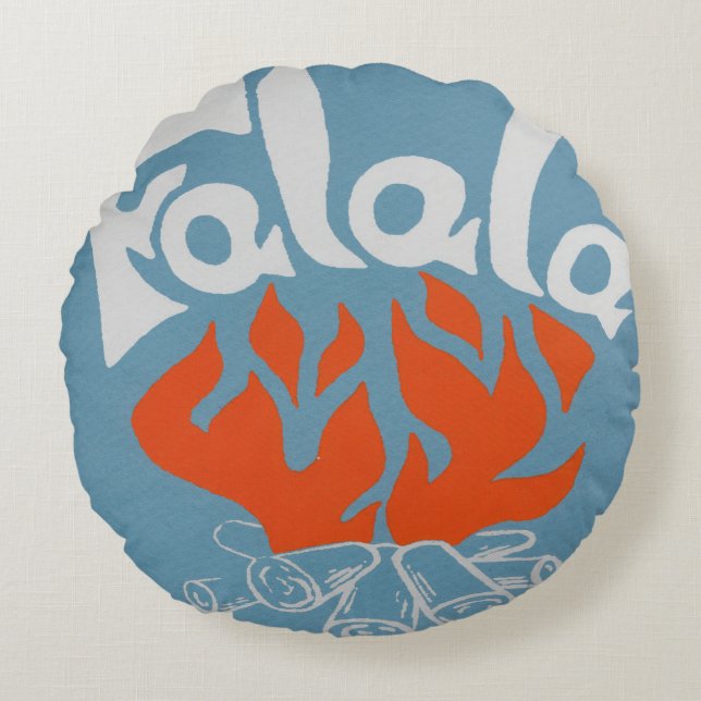 FaLaLa Rundes Kissen (Vorderseite)