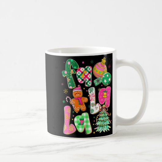 Falala Sublimation Gingerbread Preppy Christmas Co Kaffeetasse (Rechts)