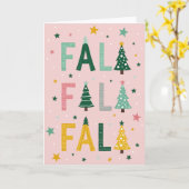 Falala Weihnachtsbaum Karte (Gelbe Blume)