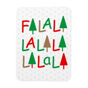 FaLaLa.. Weihnachtsbäume fröhliches Foto Magnet