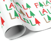 FaLaLa.. Weihnachtsbäume grün Geschenkpapier (Rolleneckpunkt)