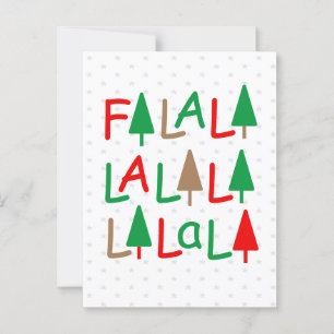 FaLaLa.. Weihnachtskarte Postkarte