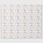 Falalala Festival Neujahr Geburtstag Confetti Geschenkpapier (Flach)