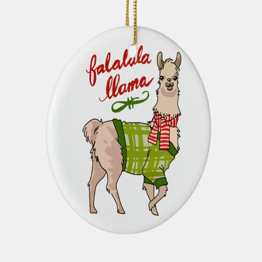 Falalala Llama Keramik Ornament (Rechts)