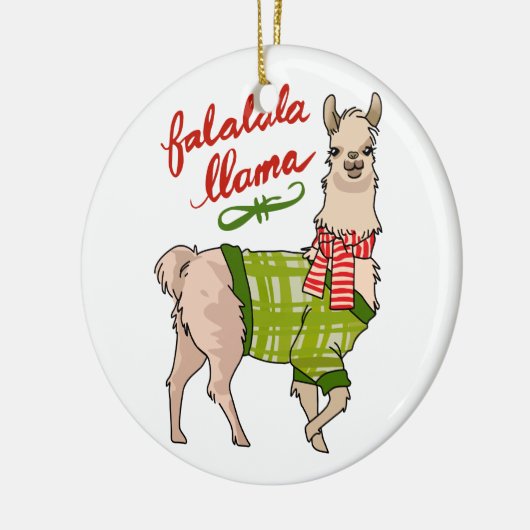 Falalala Llama Keramik Ornament (Links)