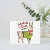 Falalala Llama Postkarte (Stehend Vorderseite)