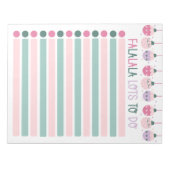 FaLaLaLa Lots to Do Christmas Shopping List Notizblock (Vorderseite)