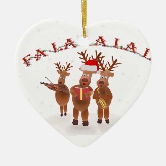 FALALALA.png Keramik Ornament (Vorne)