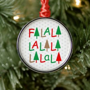 Falalala... Red Green Brown Weihnachtsschmuck