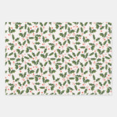 Falalala Script Christmas Holiday Geschenkpapier Set (Vorderseite 3)