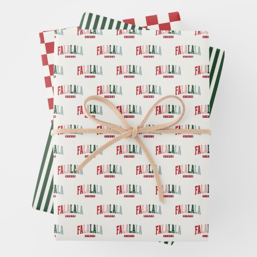 FALALALA VIBES Urlaub Geschenkpapier Set (Beispiel)