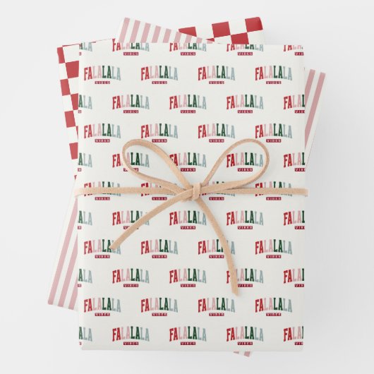 FALALALA VIBES Urlaub Geschenkpapier Set (Beispiel)
