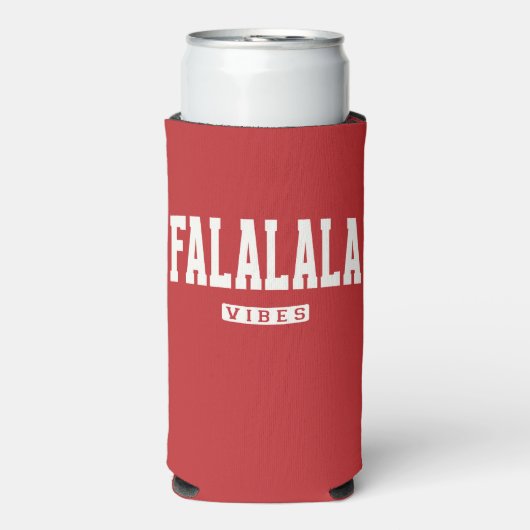 FALALALA VIBES Urlaub Selters Dosenkühler (Seltzer Vorderseite)