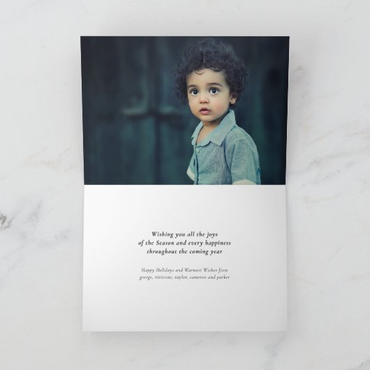 Falalalala Spaß-einfache Feiertagskarte (Innenseite)