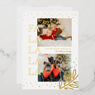 FaLaLaLaLaLa Weihnachtsreise-Card Folien Feiertagskarte