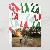 FaLaLaLaWeihnachten Feiertagskarte (Vorne/Hinten)