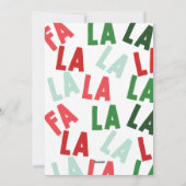 FaLaLaLaWeihnachten Feiertagskarte (Rückseite)