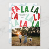 FaLaLaLaWeihnachten Feiertagskarte (Vorne/Hinten)