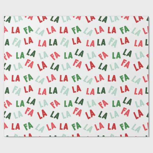 FaLaLaLaWeihnachten Geschenkpapier (Flach)