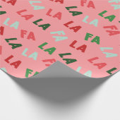 FaLaLaLaWeihnachten Geschenkpapier (Ecke)