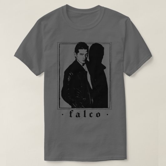Falco 80er Retro Design T-Shirt (Design vorne)