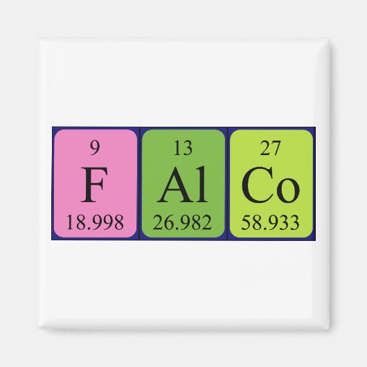 Falco-Periodenmagnet Magnet (Vorne)