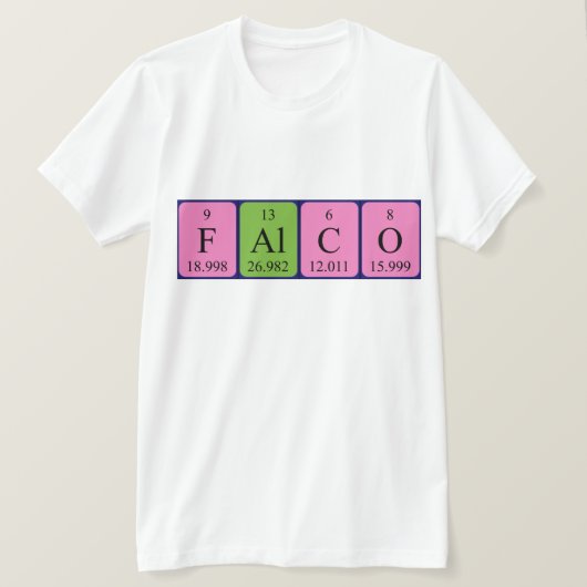 Falco Periodenname Shirt (Design vorne)