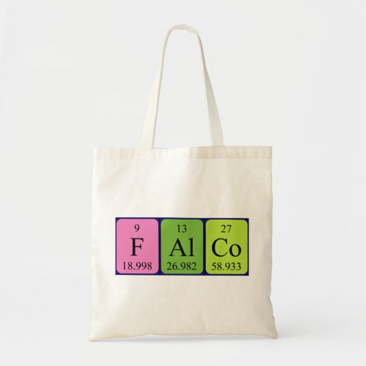 Falco Periodic Table name tobag Tragetasche (Vorne)