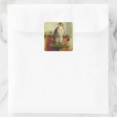 Falcon, 1837 quadratischer aufkleber (Tasche)