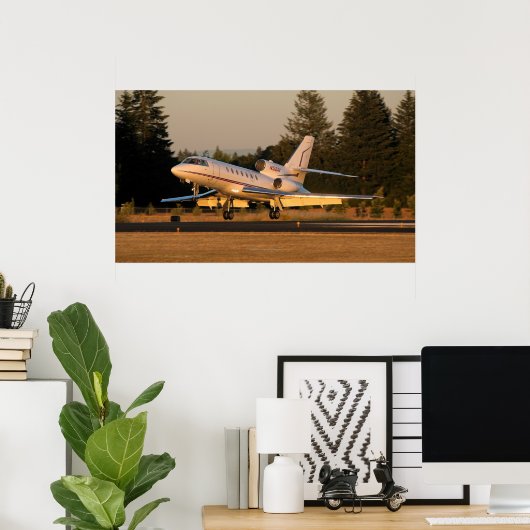 Falcon 50 Touchdown Poster (Heimbüro)
