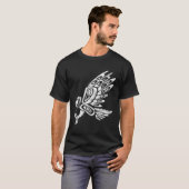 Falcon Abstrakt Haida Art Pazifik Nordwestküste T-Shirt (Vorne ganz)