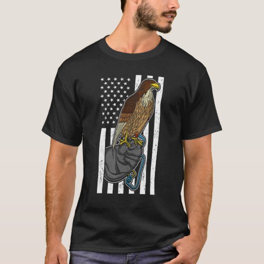 Falcon American Flag Falcony T-Shirt (Vorderseite)