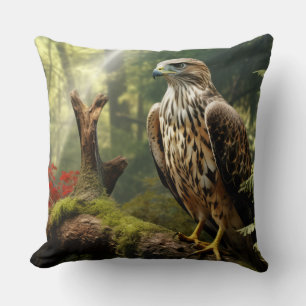 Falcon Animal Bird Wildlife Wilderness Colorful Kissen