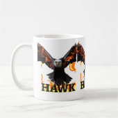 Falcon Art Mug – Bold Wildlife Bird of Prey Design Kaffeetasse (Links)