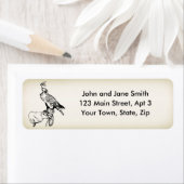 Falcon auf dem Glove-Adressetikett 2 (Insitu)