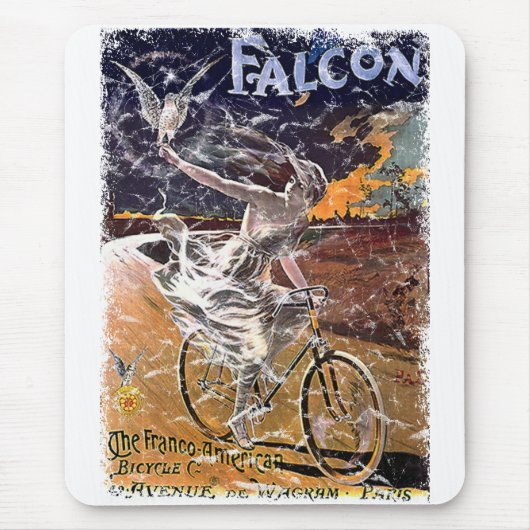 Falcon Bicycle - bekümmert Mousepad (Vorne)