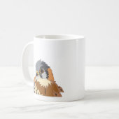Falcon Bird Illustration Kaffeetasse (Vorderseite Links)