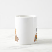 Falcon Bird Illustration Kaffeetasse (Mittel)