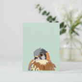 Falcon Bird Illustration Postkarte (Stehend Vorderseite)