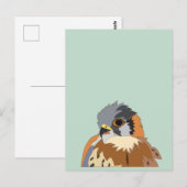 Falcon Bird Illustration Postkarte (Vorne/Hinten)
