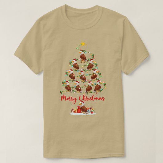 Falcon Bird Lover Xmas Matching Santa Falcon Chris T-Shirt (Design vorne)