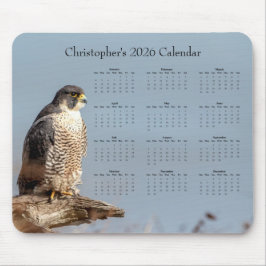 Falcon - Customizable full year 2026 calendar Mousepad