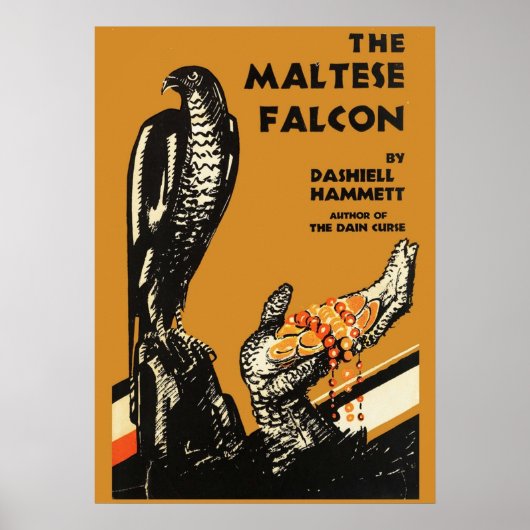 Falcon Dashiell Hammet Erster Ausgabe C Poster (Vorne)