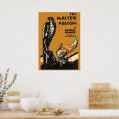 Falcon Dashiell Hammet Erster Ausgabe C Poster (Küche)