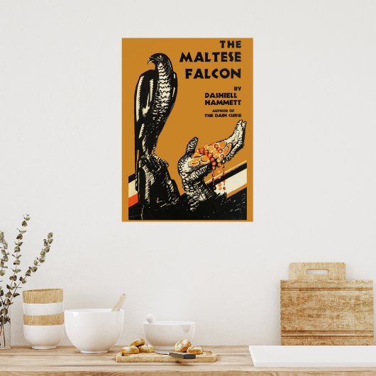 Falcon Dashiell Hammet Erster Ausgabe C Poster (Küche)