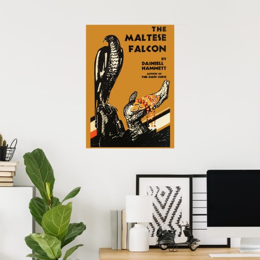 Falcon Dashiell Hammet Erster Ausgabe C Poster (Heimbüro)