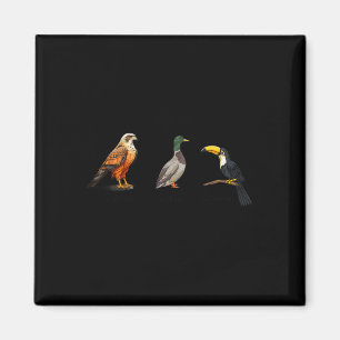 Falcon Duck Toucan Birds Subtile Anti Trump 1 Magnet