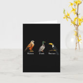 Falcon Duck Toucan Birds Subtile Anti Trump Karte (Gelbe Blume)